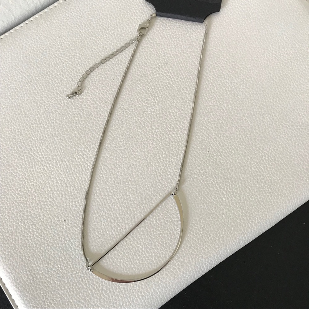 Silver Geometric Necklace